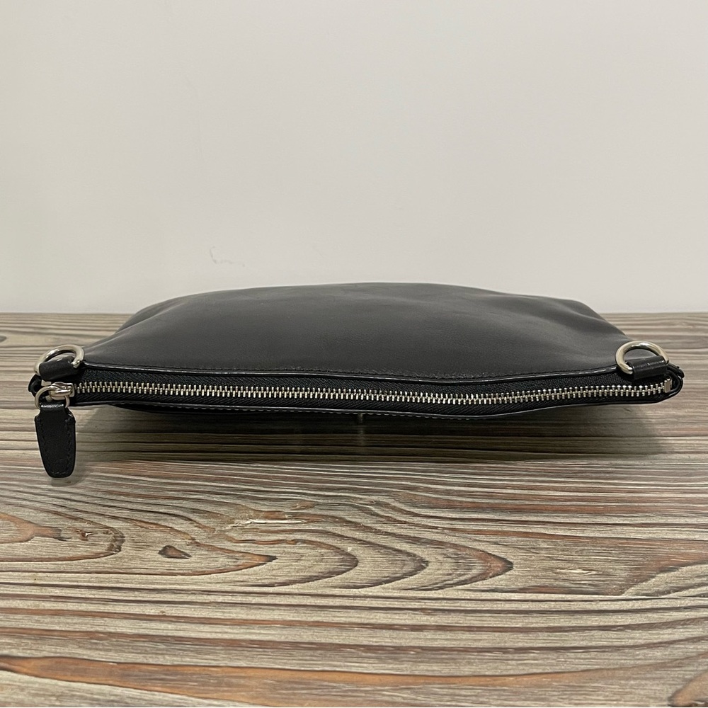 Coach Legacy Turnlock Mirror Gold Metallic Black Leather Crossbody Bag Clutch - Picture 7 of 16
